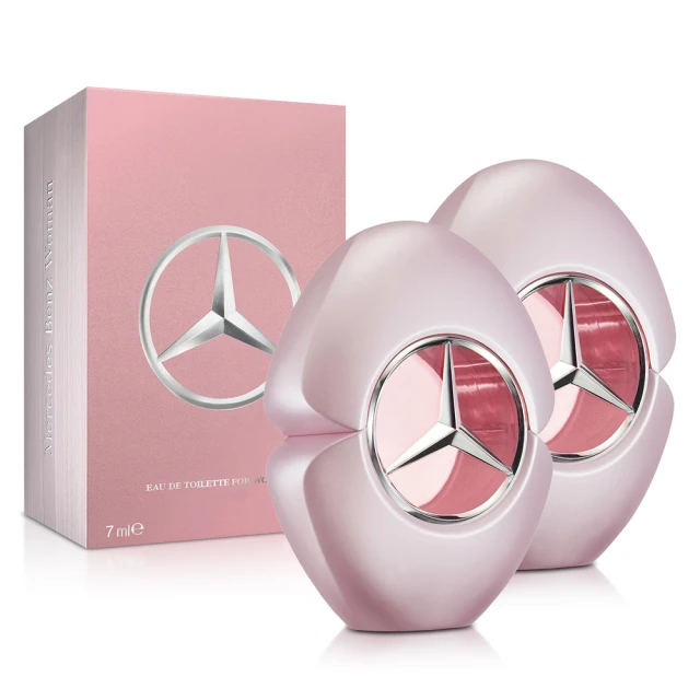 【Mercedes-Benz 賓士】組合- 爵色佳人女性淡香水小香7mlX2入(專櫃公司貨)
