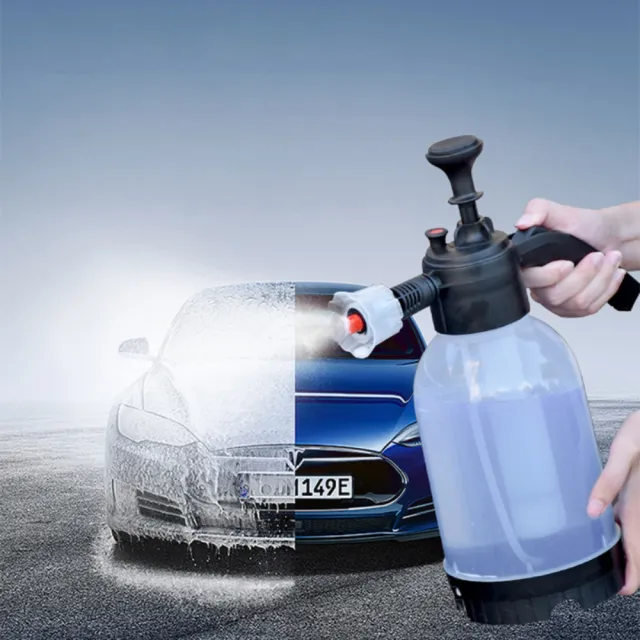【Dagebeno荷生活】手動氣壓式泡沫噴壺 家用洗車扇形泡沫噴霧器(2入)
