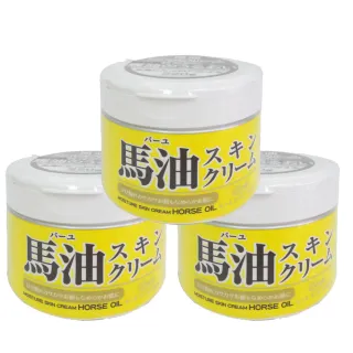 【日本Loshi】馬油保濕乳霜-3入組