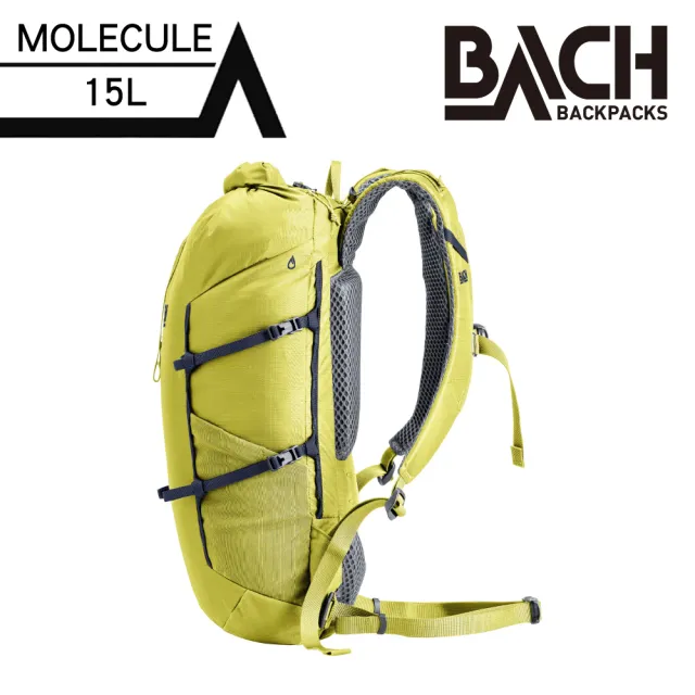 【BACH】MOLECULE 15 登山健行包-萊姆黃-420992(登山、健走、百岳、郊山、縱走、輕量)