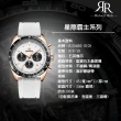 【RICHARD RICH】【WangT】 RR 星際霸主系列 玫金殼白面計時三眼矽膠熊貓錶(菱格紋錶帶)