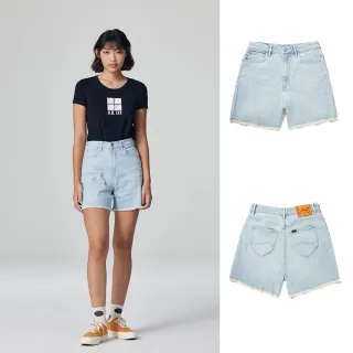 【Lee 官方旗艦】女裝 牛仔短褲 / 涼感 中腰 經典五口袋 淺藍洗水 / Jade Fusion 系列(LB322017360)