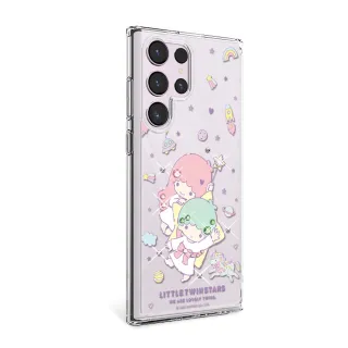 【apbs】三麗鷗 Samsung S25/S24/S23/S22系列 輕薄軍規防摔水晶彩鑽手機殼(星際雙子星)