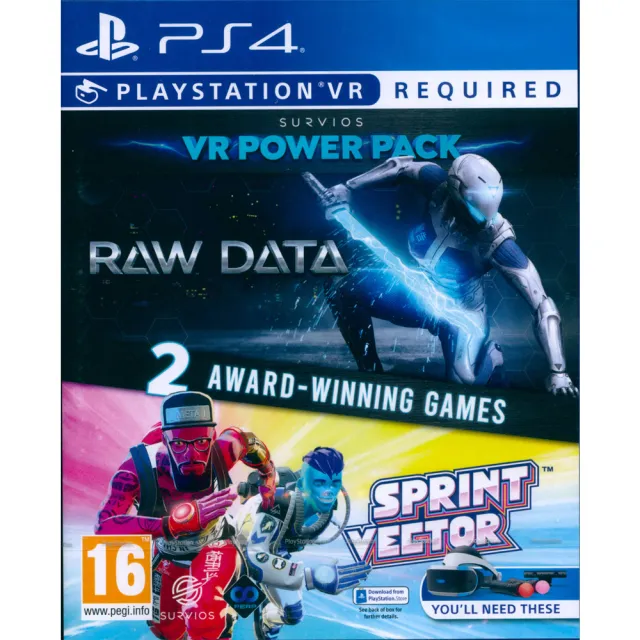 【SONY 索尼】PS4 倖存者 VR 力量包 原生數據 + 疾速軌跡 Survios VR Power Pack(英文歐版 PSVR專用)