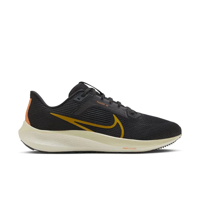 【NIKE 耐吉】慢跑鞋 男鞋 運動鞋 小飛馬 緩震 AIR ZOOM PEGASUS 40 黑金 HF0732-070