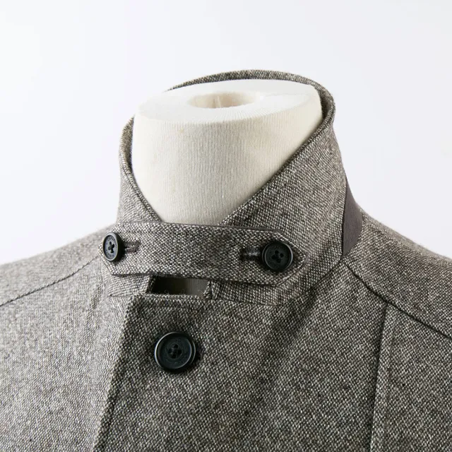 【ROBERTA 諾貝達】進口素材 台灣製 風格造型 羊毛紳士休閒獵裝(灰綠)