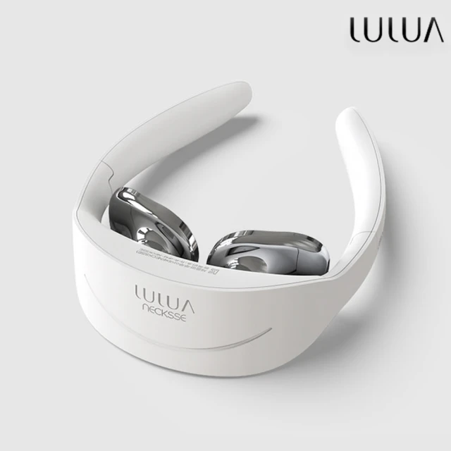 韓國LULUA 福利品 智慧頸部按摩儀(時尚白/乾燥玫瑰)