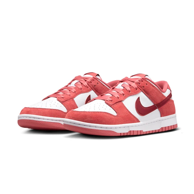 NIKE 耐吉NIKE 耐吉 W Nike Dunk Low VDAY 情人節 麂皮 草莓熊 熊抱哥 女鞋(FQ7056-100)