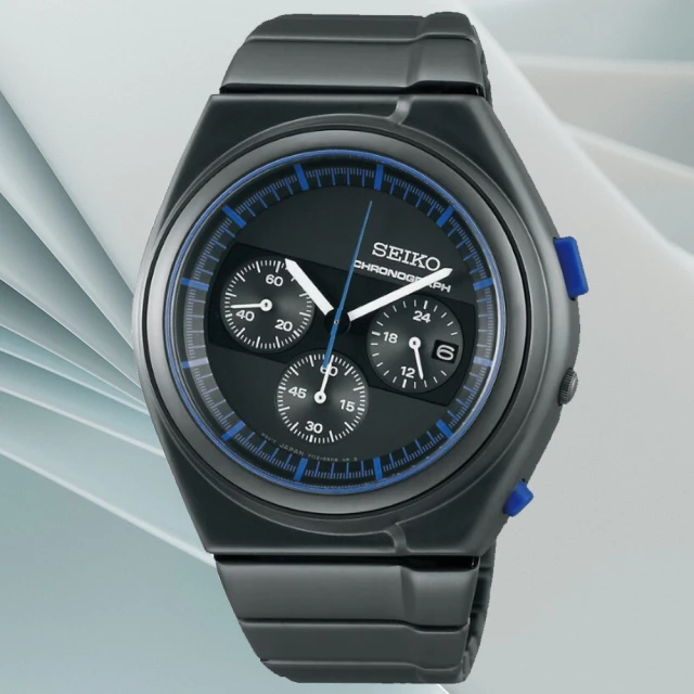 【SEIKO 精工】GIUGIARO DESIGN 聯名設計限量計時腕錶   禮物推薦 畢業禮物(SCED061J/7T12-0CG0B)