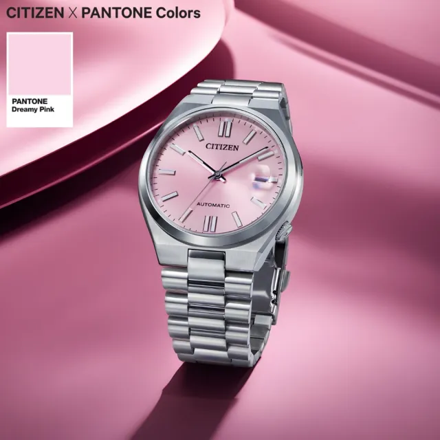 【CITIZEN 星辰】X PANTONE 聯名限量錶 機械錶 Nowstalgia -夢幻粉推薦款 開學禮 送禮 推薦(NJ0158-89X)