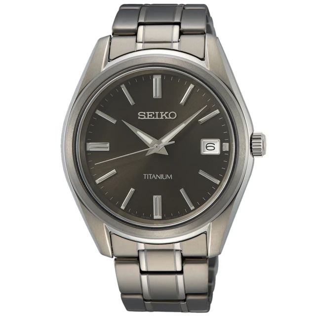 SEIKO 精工 CS系列 鈦金屬 簡約石英腕錶 禮物推薦 送禮首選(SUR375P1/6N52-00B0D)