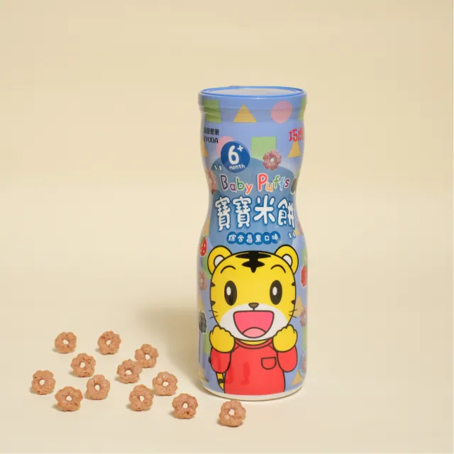 【寶寶共和國】京田製菓 巧虎寶寶罐裝米餅 45g/瓶(蘋果花椰菜/草莓/綜合莓果/副食品)