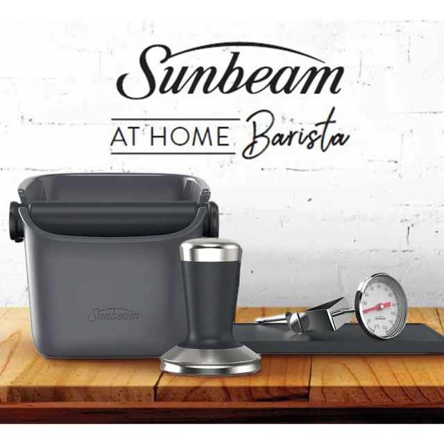【Sunbeam】原廠配件組含咖啡渣桶/金屬填壓器/溫度計咖啡墊(EMA3000)