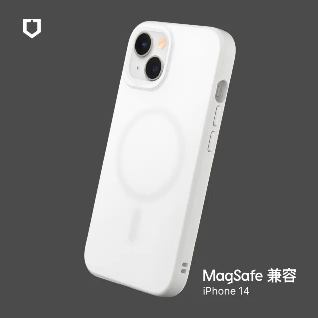 【RHINOSHIELD 犀牛盾】iPhone 14/13 6.1吋 SolidSuit MagSafe兼容 超強磁吸手機保護殼(經典防摔背蓋殼)