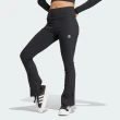 【adidas 愛迪達】長褲 女款 運動褲 緊身褲 三葉草 亞規 RIB FLARED PANT 黑 II8056