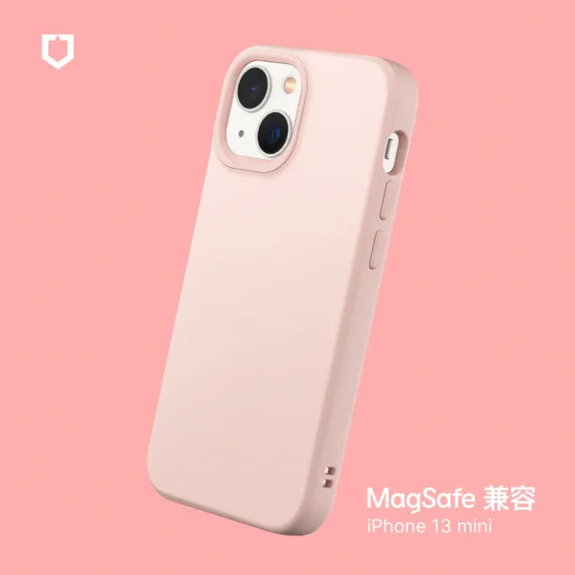 【RHINOSHIELD 犀牛盾】iPhone 13 mini 5.4吋 SolidSuit MagSafe兼容 磁吸手機保護殼(經典防摔背蓋殼)