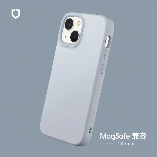 【RHINOSHIELD 犀牛盾】iPhone 13 mini 5.4吋 SolidSuit MagSafe兼容 磁吸手機保護殼(經典防摔背蓋殼)