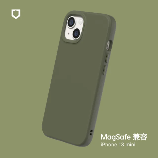 【RHINOSHIELD 犀牛盾】iPhone 13 mini 5.4吋 SolidSuit MagSafe兼容 磁吸手機保護殼(經典防摔背蓋殼)