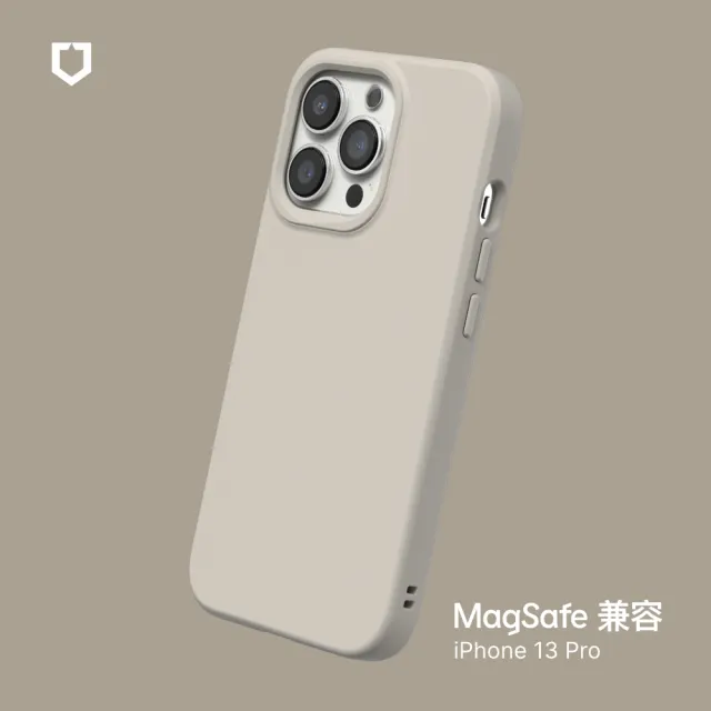 【RHINOSHIELD 犀牛盾】iPhone 13 Pro 6.1吋 SolidSuit MagSafe兼容 磁吸手機保護殼(經典防摔背蓋殼)