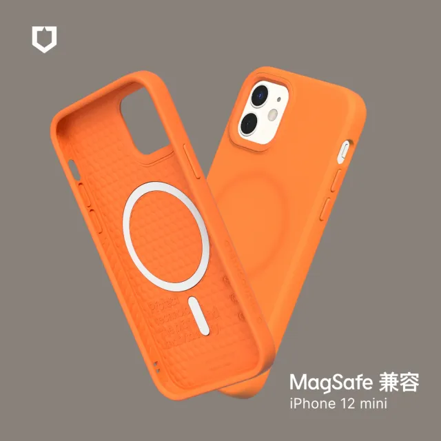 【RHINOSHIELD 犀牛盾】iPhone 12 mini 5.4吋 SolidSuit MagSafe兼容 磁吸手機保護殼(經典防摔背蓋殼)
