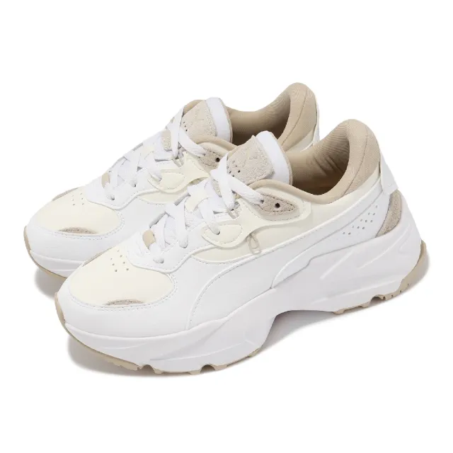 【PUMA】休閒鞋 Orkid II Wns 女鞋 白 米白 透氣 厚底 增高 老爹鞋(396007-02)