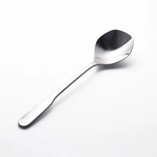 【有種創意食器】日本山崎金屬 - 賢人系列 - 不鏽鋼六邊湯匙 -  雙手(182 mm)