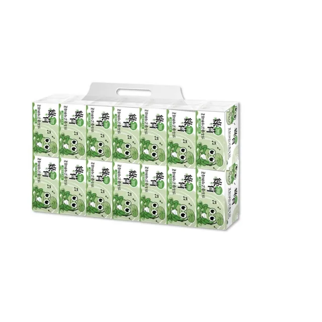 【GREEN LOTUS 綠荷】柔韌抽取式花紋衛生紙100抽X112包/箱X2