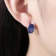 【Aphrodite 愛芙晶鑽】橢圓耳環 鋯石耳環/極簡橢圓鋯石造型耳扣 耳環(2色任選)