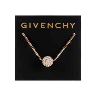 【GIVENCHY 紀梵希】施華洛世奇水鑽項鍊-玫瑰金鍊白鑽(施華洛世奇水鑽/項鍊/玫瑰金)