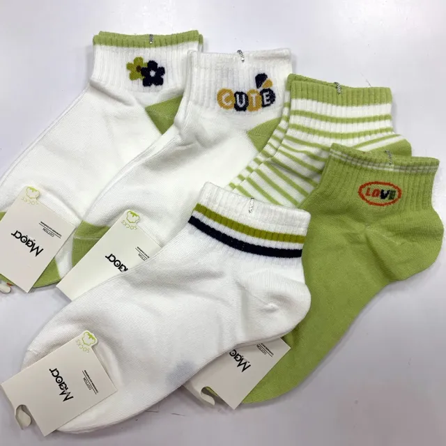 【Socks Form 襪子瘋】5雙組-日系棉質短襪(踝襪/棉襪/船型襪/女襪)