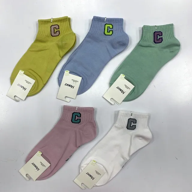 【Socks Form 襪子瘋】5雙組-日系棉質短襪(踝襪/棉襪/船型襪/女襪)