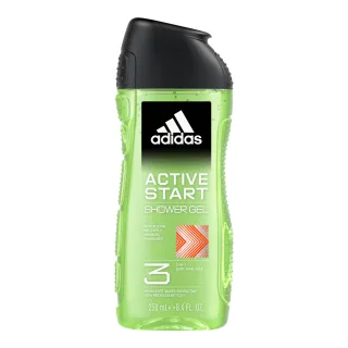 【adidas 愛迪達】男性三合一潔顏洗髮沐浴露-能量激活(250ml)