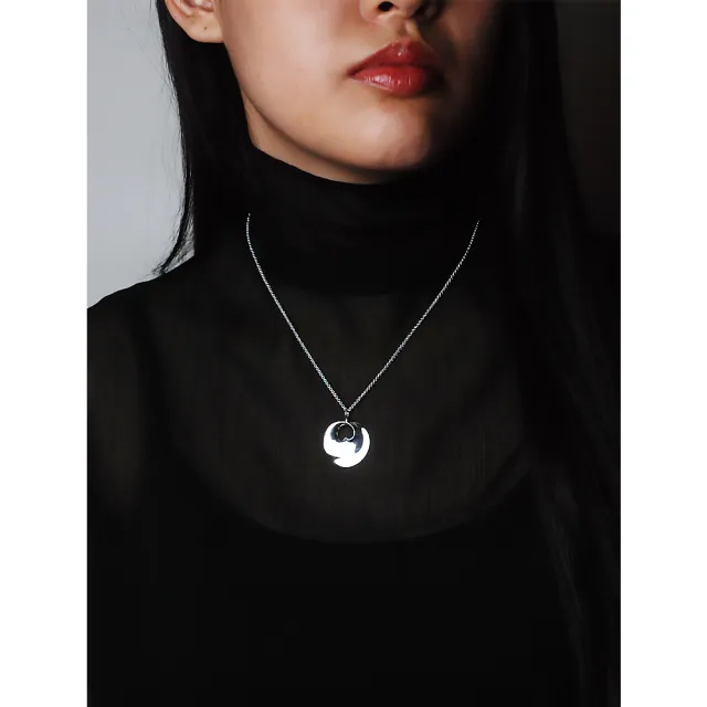 【Georg Jensen 喬治傑生】Hidden Heart 純銀項鍊-小