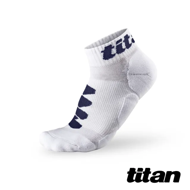【titan 太肯】功能慢跑襪-DNA 冰雪白(馬拉松必備、減緩衝擊！遠離運動傷害〜)