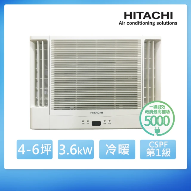 HITACHI 日立 7-9坪一級變頻冷暖雙吹式窗型冷氣(R