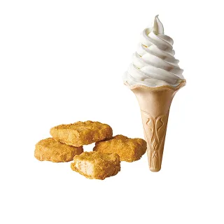【麥當勞】大蛋捲冰淇淋+4塊麥克鷄塊(好禮即享券)