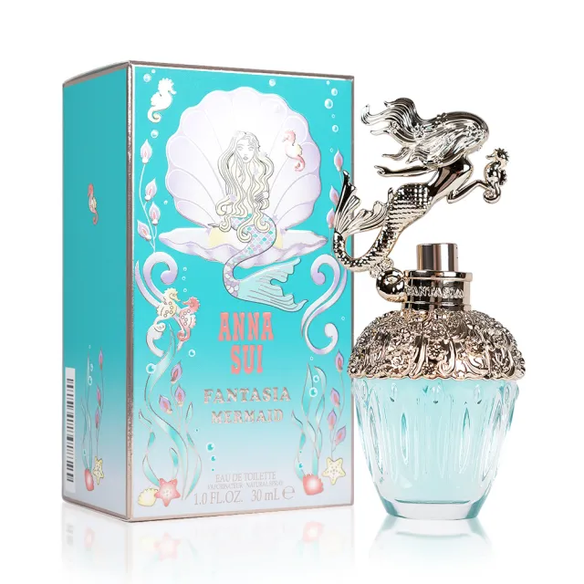 ANNA SUI 安娜蘇】FANTASIA MERMAID 童話美人魚淡香水30ML(國際航空版