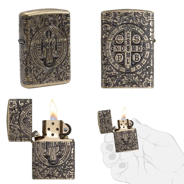 【Zippo】聖本-康斯坦丁-加厚版-防風打火機(美國防風打火機)