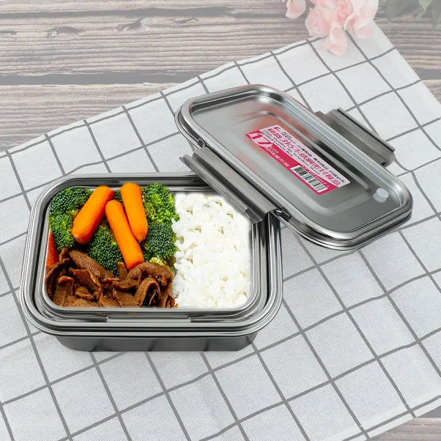 【PLUS PERFECT】極緻316不鏽鋼密封餐盒/便當盒-17cm-低-1入(便當盒)