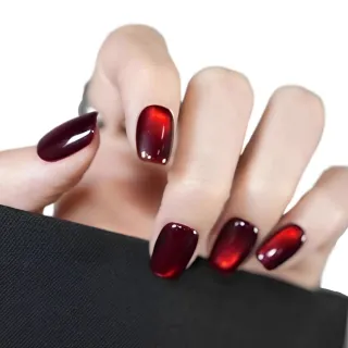 【Paula’s Nail 寶拉美甲】貓眼系列 - 火焰之舞(穿戴甲 指甲貼 凝膠指甲 美甲貼 指甲貼片 美甲貼片)