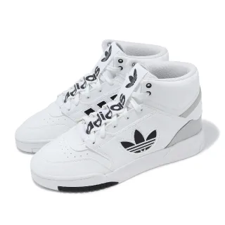 【adidas 愛迪達】休閒鞋 Drop Step XL 男鞋 女鞋 白 黑 高筒 皮革 復古 反光 情侶鞋 愛迪達(GZ1579)