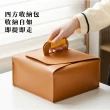 【Life shop】米黃汝窯旅行茶具組/附皮革收納包(交換禮物 茶具 旅行茶具 隨身泡茶組 泡茶 茶器套組)