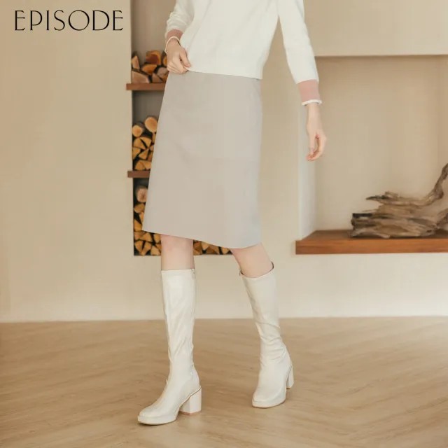 【EPISODE】出清品 氣質修身簡約小香風長裙135101（燕麥色）
