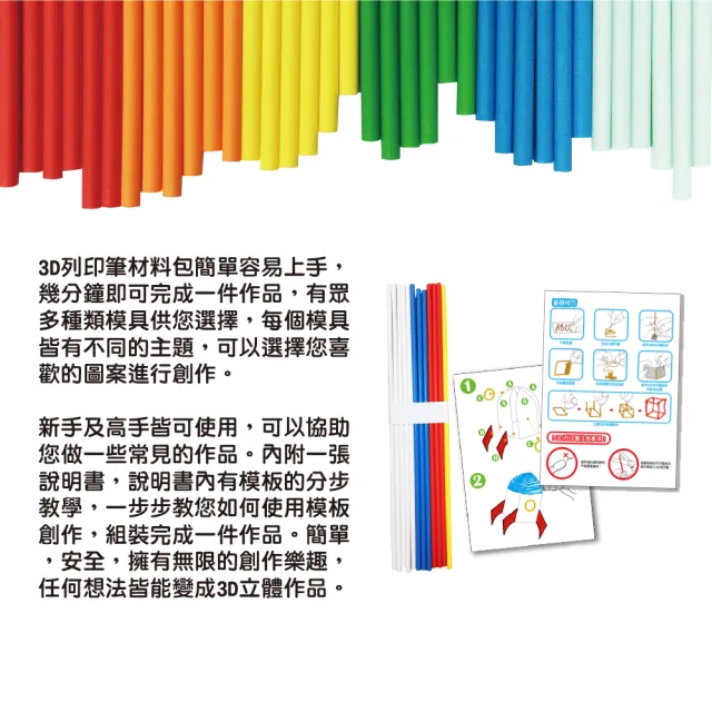 【T&U 泰允創意】3D列印筆材料包–外太空火箭Rocket(DIY 手作 兒童玩具 3D)