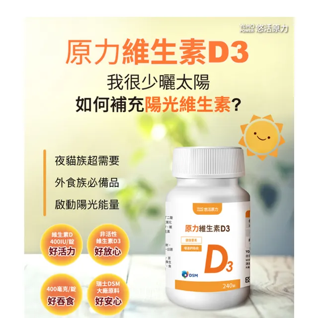 【悠活原力】高濃縮蔓越莓私密益生菌植物膠囊X2盒 30粒/盒+維生素D3(240錠/瓶)