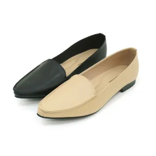 【MATERIAL 瑪特麗歐】女鞋 樂福鞋 MIT尖頭素面包鞋 T5425(樂福鞋)