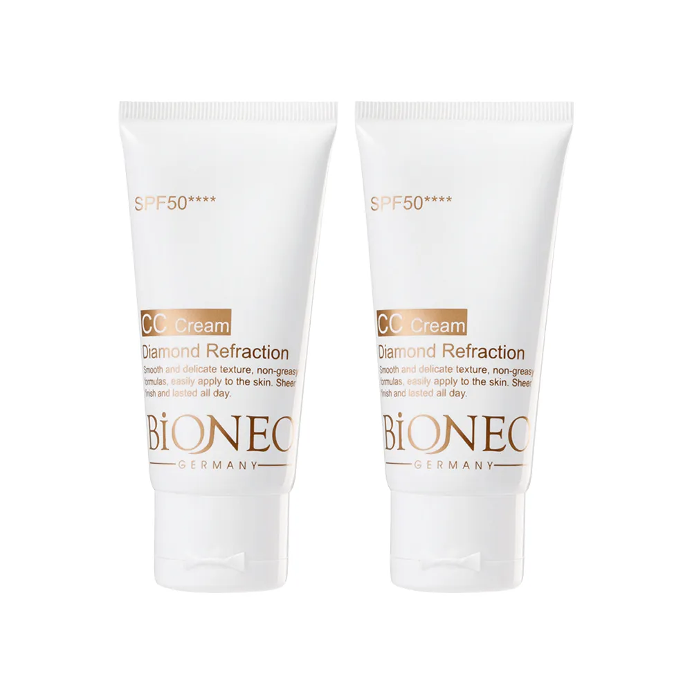 【Bioneo 德國百妮】粉鑽潤色CC霜SPF50****50mlX2(物理性防曬 清爽潤色 持妝力強)