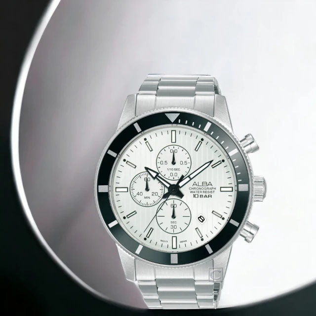 ALBA 極速運動 計時腕錶(VD57-X217G/AM39