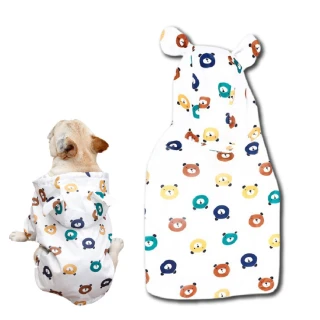 可愛小熊防水寵物雨衣(防水 防風 狗狗貓咪 小型犬 寵物用品 寵物衣服)