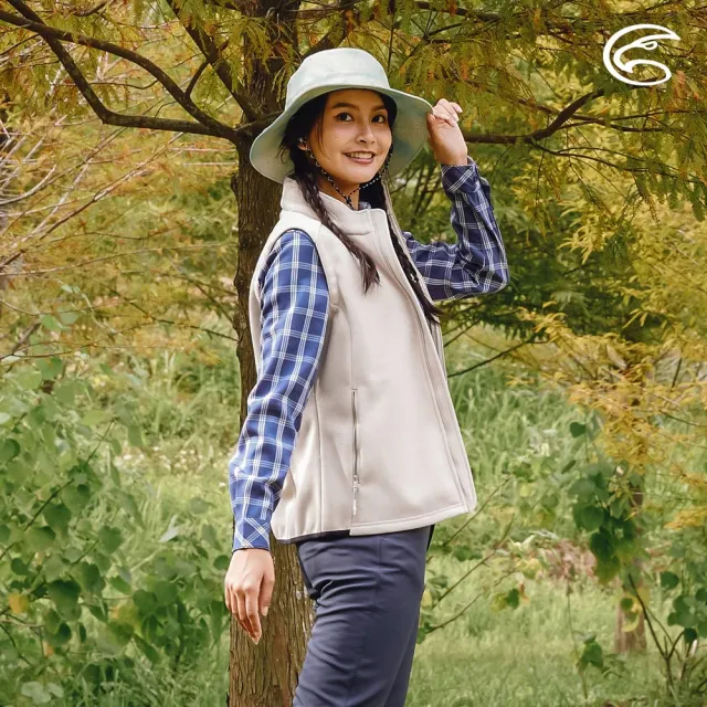 【ADISI】女雙層超細纖維抗風保暖背心AV2321086(刷毛 輕抗風 輕量 彈性 透氣)